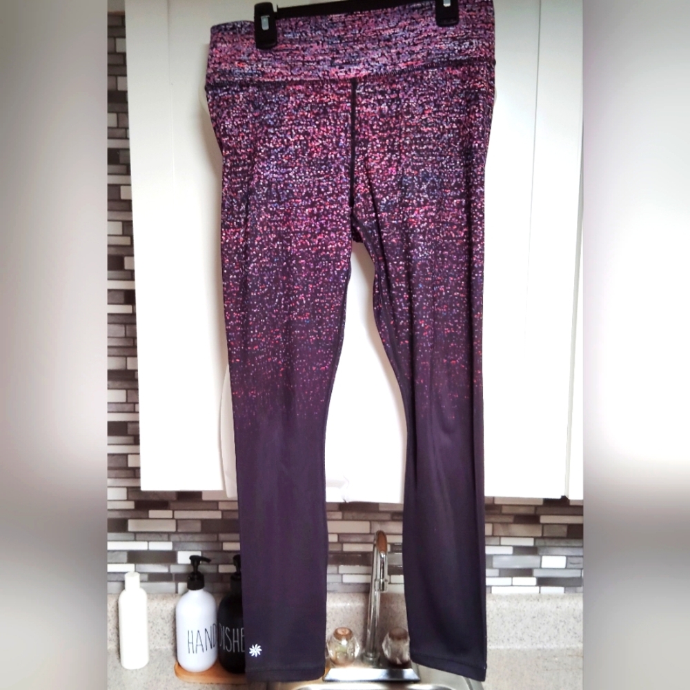 Athleta Contender dazzle leggings Sz-S - Picture 2 of 7